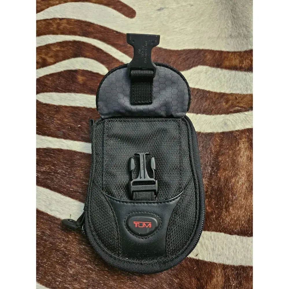 TUMI Ballistic Nylon Mini Travel Pouch EDC Organizer Cross Body